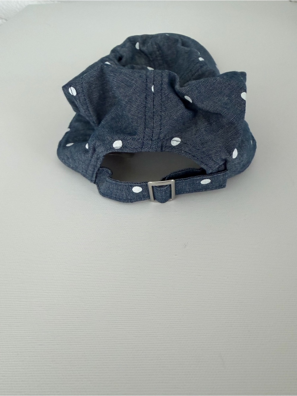 J. Crew chambray hat with white Polka Dots - Picture 2 of 3